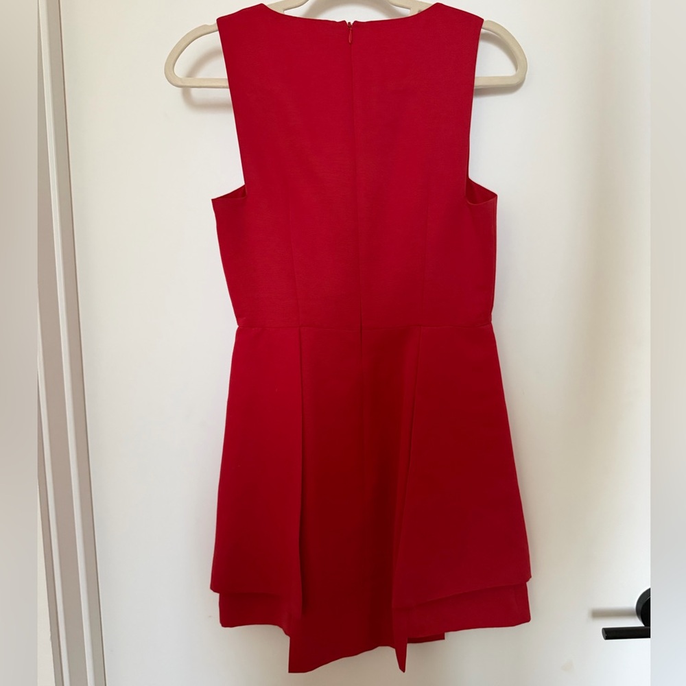 Finders Keepers Scarlet Red Sleeveless Fit-and-Flare Dress - Picture 4 of 5